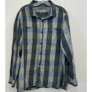 REI Men’s Plaid Button Shirt, 100% Cotton Size Xl